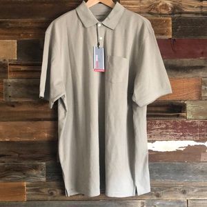 Men's Roundtree & Yorke Short Sleeve Polo shirt Lg